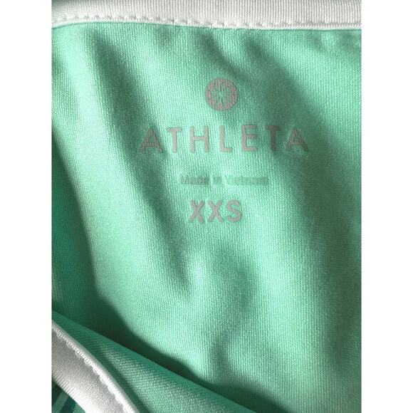 Athleta Gravity Womens Short Sleeve 1/2 Zip Polo Dark Green XXS EUC - Picture 7 of 9